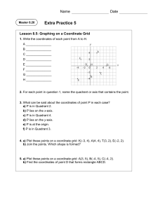 Coordinate Grid Graphing Worksheet