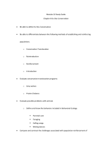 Ex Situ Conservation Study Guide