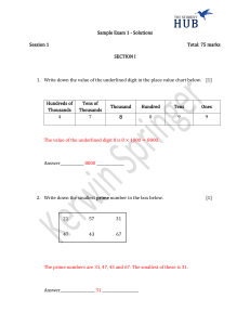 Math Exam Solutions Sample 1