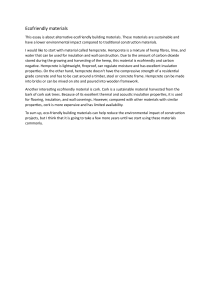 Ecofriendly Building Materials: Hempcrete & Cork