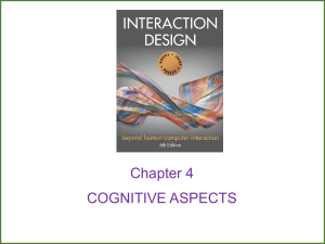 Cognitive Aspects in Human-Computer Interaction