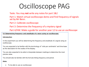 Oscilloscope Lab Assignment