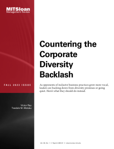 Countering Corporate Diversity Backlash