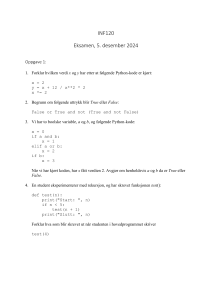 INF120 Python Eksamen