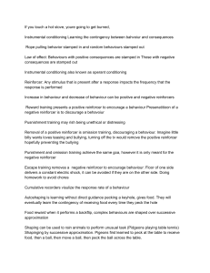 Guide to Instrumental and Operant Conditioning