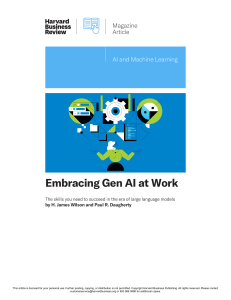 Gen AI at Work: Essential Fusion Skills