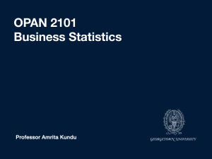 Business Statistics Course Guide | Data & Analytics