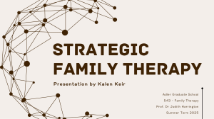 Prezentacja Terapii Rodzin Strategicznej