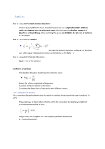 Introduction to Statistics Study Guide