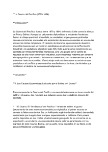 Guerra del Pac&iacute;fico: Causas y Consecuencias