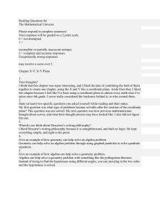 The Mathematical Universe: X-Y Plane Questions