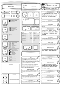 Orimo Lenii Centaur Ranger Character Sheet D&D 5e