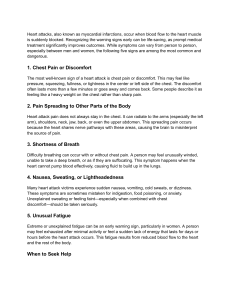 5 Warning Signs of a Heart Attack