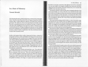 In a State of Memory: Exile and Memory in Argentina