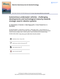 AUVs & Swarm Robotics Developments