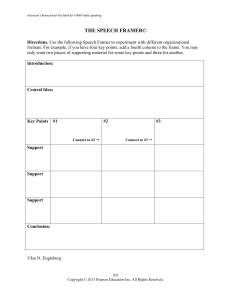 THINK Public Speaking Instructor Manual
