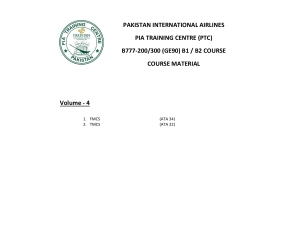 Boeing 777 FMCS TMCS Training Manual PIA