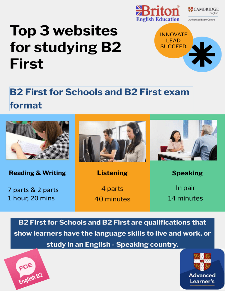 B2 First Exam Study Guide