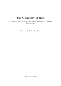 Options Trading: Geometry of Risk