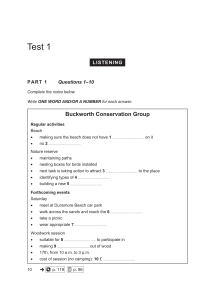 English Listening Practice Test 1