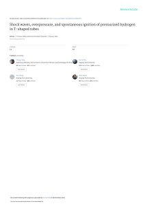 Hydrogen Self-Ignition in T-Shaped Tubes