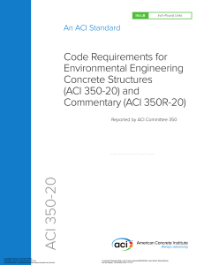 ACI 350-20: Environmental Concrete Structures Code