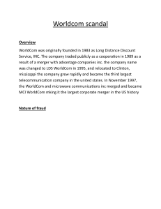 WorldCom Scandal: A Case Study in Fraud