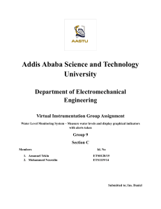 Water Level Monitoring System Project Report
