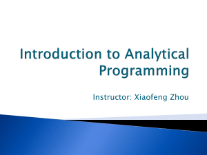 Intro to MATLAB Lecture Slides