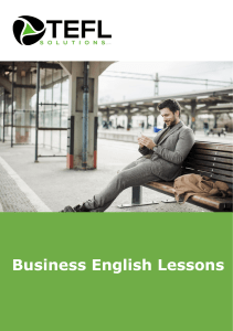 Lunchtime Business English Lessons: A Teacher's Guide