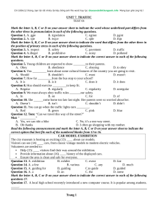 English Test 01 & 02 for Middle School