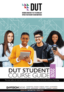 DUT Student Course Guide 2026