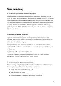 Guide til &oslash;konometriske artikler