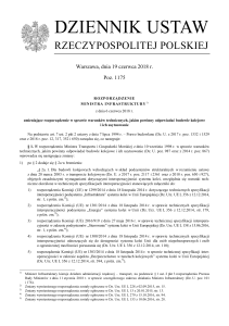 Rozporządzenie Kolejowe 2018 | Warunki Techniczne