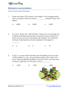 Grade 5 Estimation Word Problems