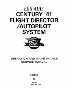 Century 41 Autopilot Service Manual