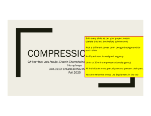 Wood Compression Test Lab Presentation