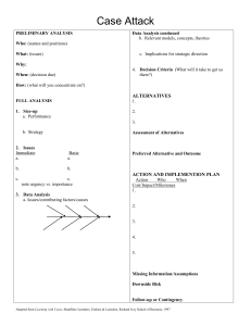 Case Analysis Template | Ivey School of Business