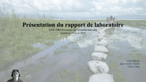 Rapport Labo Conductivit&eacute; Hydraulique Sol