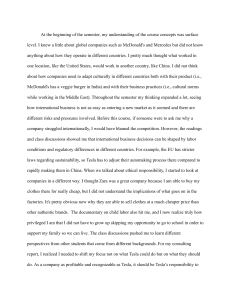 International Business Ethics Reflection
