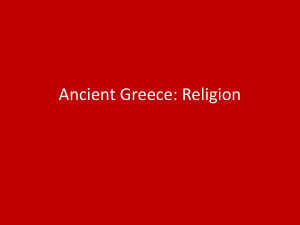 Ancient Greek Religion: Gods, Myths, and Philosophy