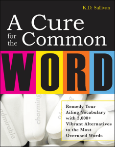 A Cure for the Common Word: Vocabulary Guide