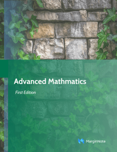 Advanced Mathematics: Inequalities