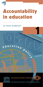 Accountability in Education Policy Guide