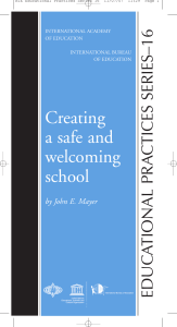 Creating a Safe and Welcoming School Guide