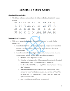 Gu&iacute;a de Estudio de Espa&ntilde;ol 1: Lo B&aacute;sico para Principiantes