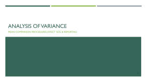 ANOVA Post-Hoc Tests Guide