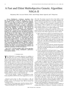 NSGA-II: A Fast Elitist Multiobjective Genetic Algorithm