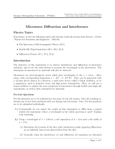 Microwave Diffraction Lab Manual