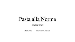 Pasta alla Norma Recipe & Food Science